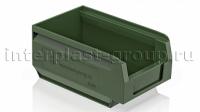 Складской лоток/контейнер для зап. частей, крепежей, темно-зеленый, 165x100x75 мм