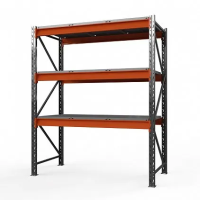 Стеллаж металлический Оптима, 3500x2500x785 мм. Полки: 3 шт. метал.