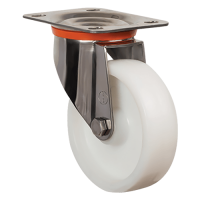 Большегрузное нейлоновое колесо  EZ01 HKZ 125 (INOX)