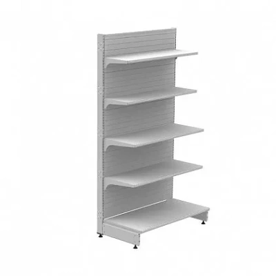 Стеллаж торговый пристенный отдельностоящий без плинтуса и без заглушки (2250x665x500) 5 полок