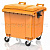 Контейнер для мусора 1100 л оранжевый