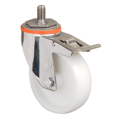 Нейлоновое колесо  EM05 ZKZ 125 F (INOX)