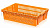 Ящик для овощей, фруктов и хлеба Евролоток оранжевый